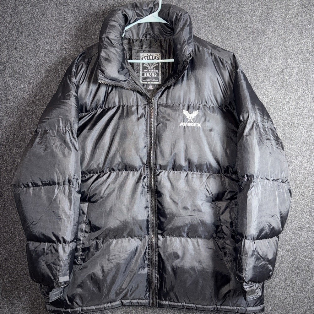 Y2K Avirex Jacket Men's Puffer  Super Lightweight Authentic Size XL